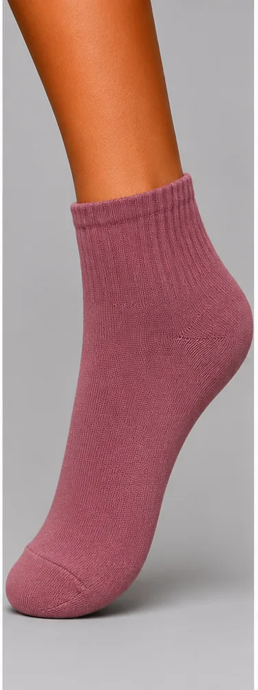 The Quarter Essential sock in Mauve